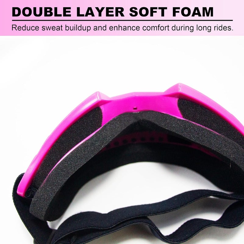 CoPvner Store Dirt Bike Goggles for Motorcycle, ATV, Motocross, Riding, Offroad - Adult, Men, Women, Youth, Kids - Image 4